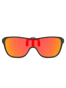 Unisex Decorative Glasses, Large Fashion Eyewear, Casual Style, Random Print Pattern, All-Season Wear, Non-Color Changing Lenses