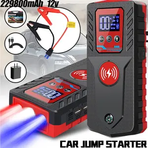 Jump Starter, 8000A Battery Jumper Starter Portable (for 6.0L Gas or 5.0L Diesel Engine), Car Battery Jump Starter, Jump Box, Jump Start Battery Pack with Jumper Cable, LED Light