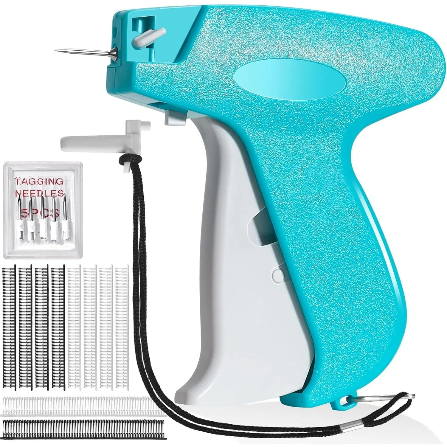Stitch Gun for Clothes, Tagging Gun for Clothing, Micro Handheld Tag Gun Quick Stitch Sewing Gun Includes 6 Needles and 1000 Black White Fasteners Clothing Stitch Fixer Kit
