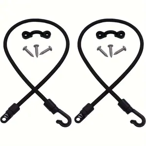 YOTO 10Pcs Rod Tamer Strap Holder Deck Mount Connector Gunwale Mount Rod Strap Rod Hold Down Strap (10 Pcs * 18 inch)