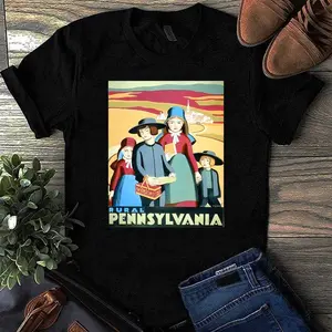 Pennsylvania Amish Travel Poster T-Shirt