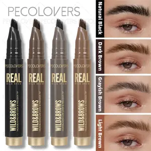 Waterproof Liquid Eyebrow Pencil,3D Wild Waterproof & Sweatproof Eyebrow Pencil,Perfect Gift for Christmas Makeup