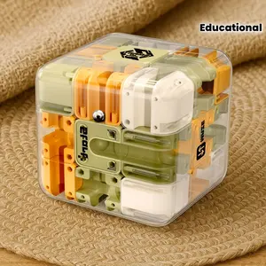 3D Maze Puzzle Cube, Brain Teaser Puzzles, Educational Brain Teaser Toy for Kids and Adults, Challenging Game, Birthday Gift, Intellectual Development