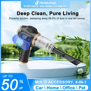 [SPRING SALE SPECIAL] Belibuy-v13 Portable Vacuum Cleaner Car Vacuum Cleaner- 19000PA Suction Power and 6 Attachments for Pet Hair/Car/Home/Office, Ideal for Road Trips and SUVs!