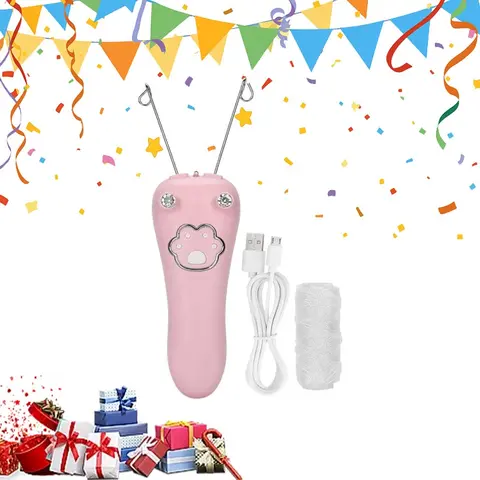 Electric Threading Epilator, USB Rechargeable Facial Hair Remover, Portable Wireless Thread Hair Removal Device for Face and Body, Easy Hair Removal