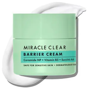 Rael Face Moisturizer, Miracle Clear Barrier Cream, Lightweight Hydration for Oily and Acne Prone, with Succinic Acid, Hydrating Vitamin B5, Vegan, Korean Skin Care (1.8 fl oz)
