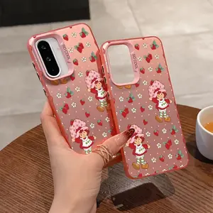 Cute Cartoon Art S-Strawberries Shortcake Protective Phone Case| For iPhone 17 Pro Max 16 15 Pro Max 14 13 12 11 X Plus Air Case