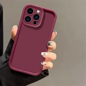 Luxury silicone Camera protection Phone Case For iPhone 11 12 13 14 15 16E 16 17 AIR Pro Max Plus mini XS Plus Shockproof Bumper case