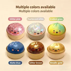 Cute Steamed Bun Mother's Day Healing Toy Gift Stress-Relieving Toy Set Creative Cartoon Steamed Buns Soft and Adorable Char Siu Bao Squeezable Fun Toy Squishies