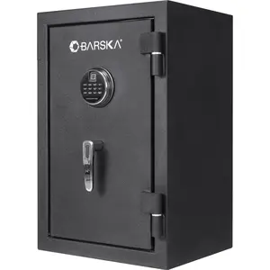 212 MAIN 2.02 cu. ft. Biometric Fingerprint Keypad Fireproof Safe, Steel Body Home Security Solution