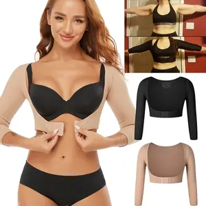 Women Post Surgery Arm Shaper Compression Sleeves Front Closure Body Shaper Push Up Bra Arm Fajas Shapewear Tank Top, High Stretch Shapewear Crop Top, Comfortable Farbic Womenswear, Ladies Shapewear for Daily Wear