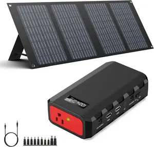 Portable Power Station 65W/110V, 24000mAh/88.8Wh Battery Pack with AC Outlet, Perfect for Camping, Outdoor, and Home Backup Power Supply