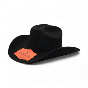 Texana Vaquera Unisex de Fieltro Sintético Color Negro Estilo Western – Hooch HTD-51