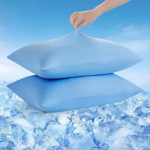 Cooling Pillow Cases  Size Set of 2,Arc-Chill 3.0 Cool Pillowcases for Hot Sleepers(Q-Max>0.5),Breathable&Stretchy Fabric,Softer Than Silk,Zipper Pillow Cases,Blue