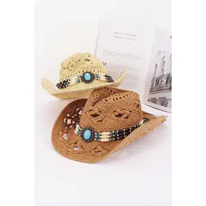 Faux Straw Cowboy Hat