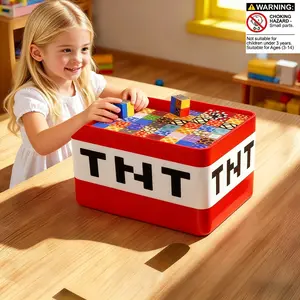 Tnt Storage Box Set, Magnetic Blocks Building Kit, Stem Montessori Teaching Toy, Suitable for Kids Aged 4-8 & 9-14, Birthday Gift