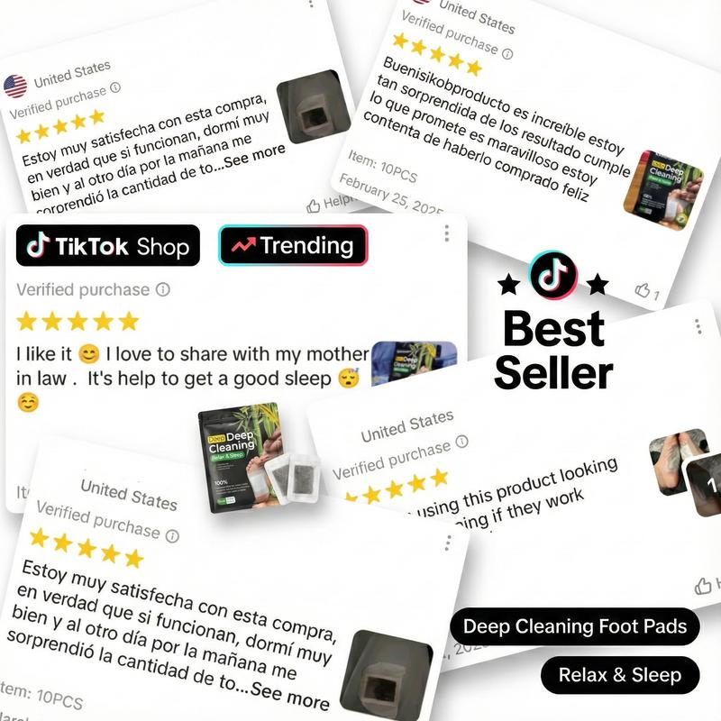 Foot Detox Patches for Stress Relief Toxin Removal & Better Sleep Natural Deep Cleansing Pads Healthy Healthcare Solution Treatment 40pcs Herbal Wellness Blend Ginger Turmeric Peppermint Essential Herbs