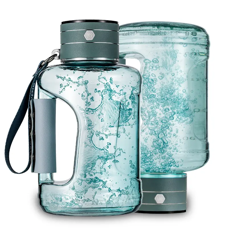 Rechargeable Hydrogen Water Bottle, Electrolysis Water Bottle, 1.5L Large Capacity Leakproof Sports Water Bottle, Portable Gym Water Bottle for Outdoor Activities Hydration Bottle, Sports Drinking Bottle