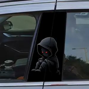 Universal Automotive B Pillar Decals 2Pcs Set Durable Waterproof Scratch Proof Adhesive Film Car Decorative Sticker Decal For Cars for Car Truck SUV Exterior Decoration and Helmet Laptop Motorcycle Customization