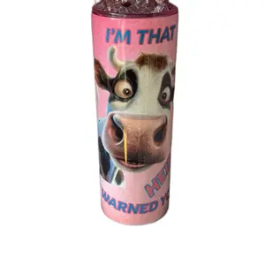“I’m that he**er they warned you about” Drink ware Drinkware tumbler  with 3D lid Bottle Water Bottles sarcastic sarcastic smut reader
