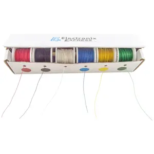 RSR Solid 30 Gauge Wire Wrap, Kynar Insulated Wire Kit with Six 100' Spools