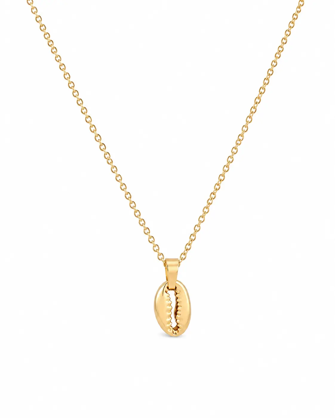 Sira Cowrie Necklace | Gold Cowrie Shell Pendant Necklace for Women