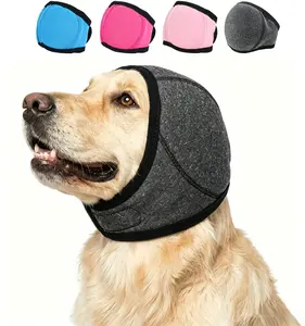Noise-Cancelling Ear Wrap for Dogs ,Calming Pet Ear Muffs for Thunder, Fireworks, and Bathing ,Quiet, Adjustable, and Water-Resistant for Noise Reduction and Swimming