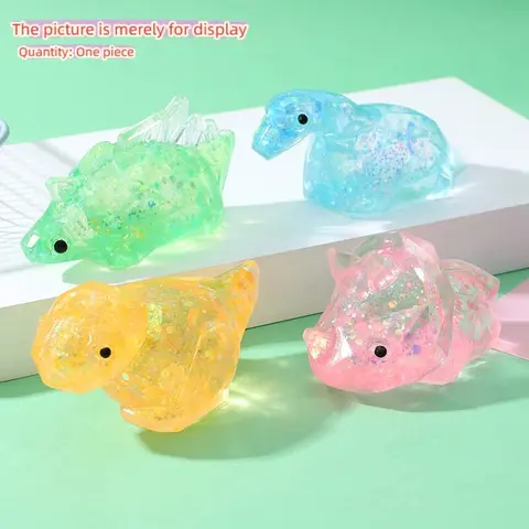 Shiny Dinosaur Stress Relief Toy, Stress Relief Fidget, Decompression Squeeze, Sensory Squeeze, Soft Squishy Texture, Fun and Relaxing Gift, Perfect Small Present, Unique Design Stress Relief Gadgets, Stress Relief Squishies, Sensory Stress Reliever