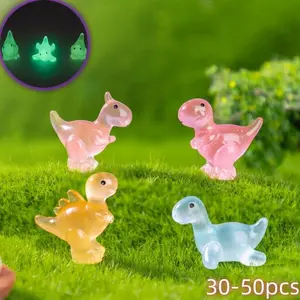 Random Style Luminous Fish Tank Aquarium Decoration, Multi-use Glow in The Dark Dinosaur Miniature Ornaments for Fish Rank, Car, DIY Fish Tank Accessories