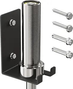 POWER GUIDANCE Olympic Barbell Hanger - Vertical Wall Mount Rack, Space-Saving Gym Accessories for Home or Commercial Garage Gyms