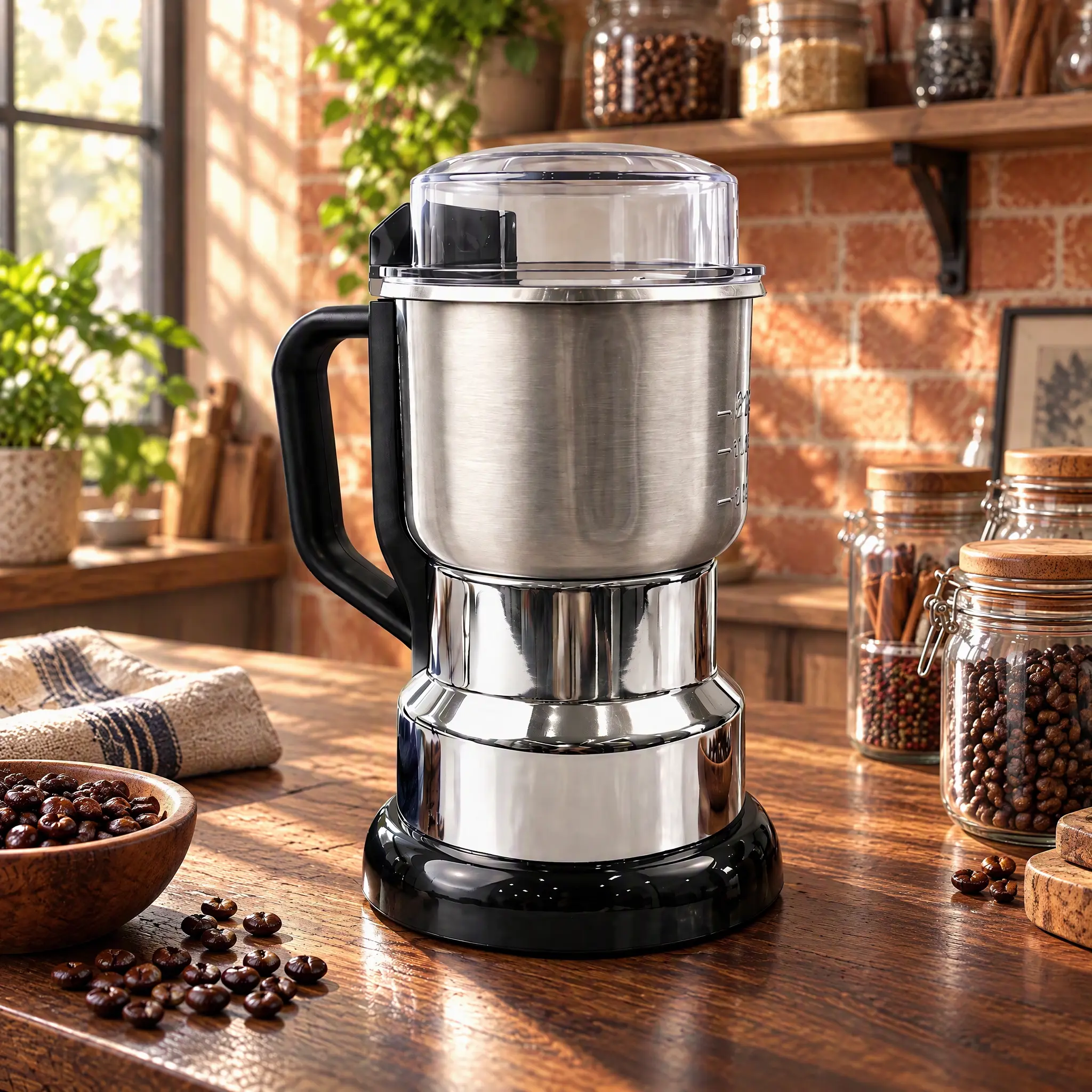 Electric Grinder - Multi-Functional Kitchen Appliances for Coffee and Grain Grinding