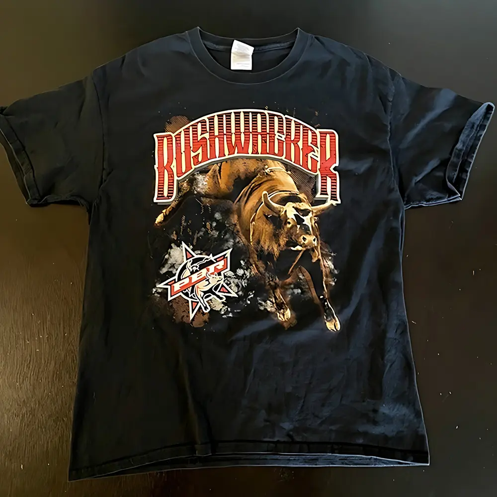 Retro Bull Riding Bushwacker Shirt Reprint Collection T-Shirt