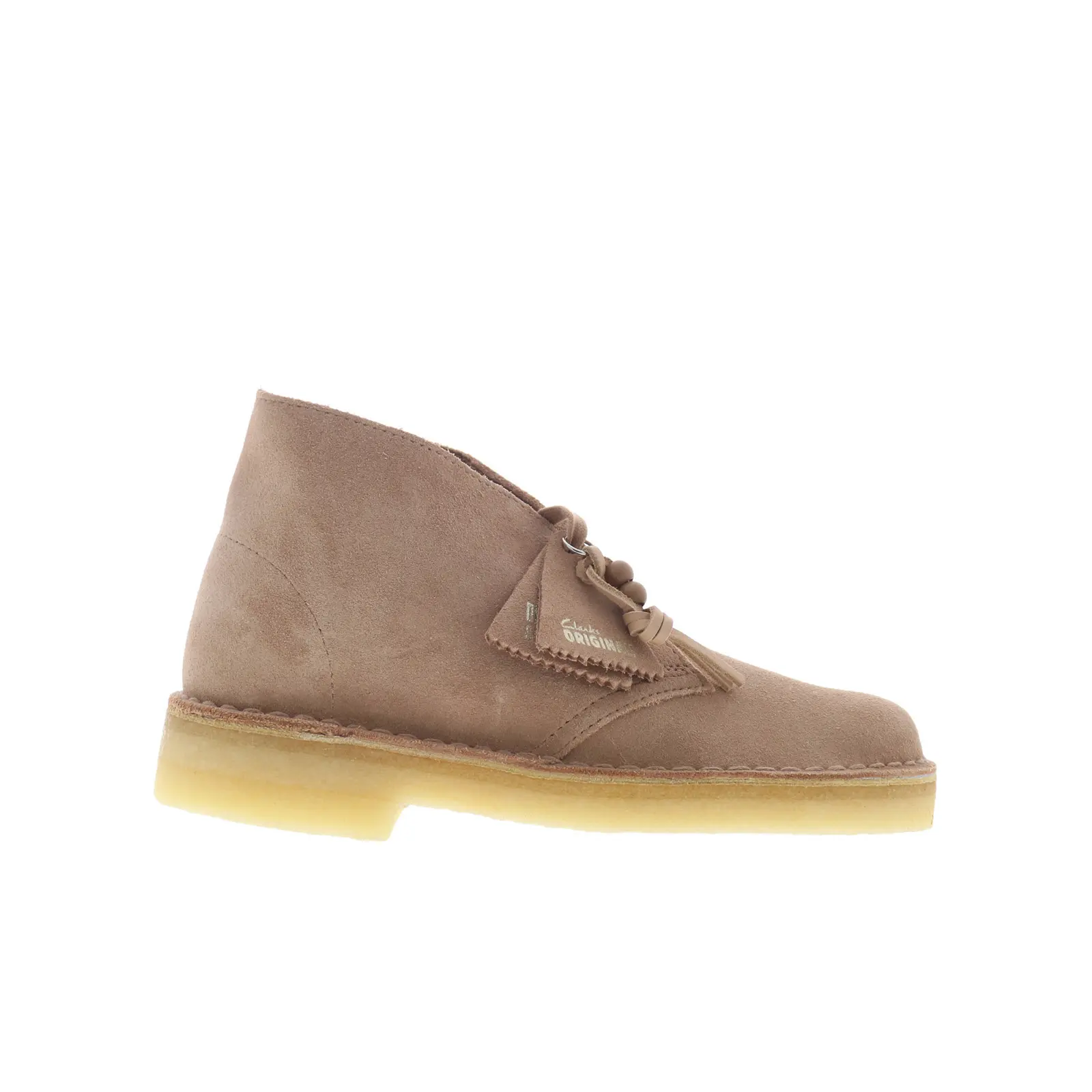 Clarks Desert Boot 26173214 Womens Beige Suede Lace Up Desert Boots