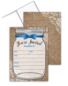 Baby Shower Invitations - 25 Shower Invites & Envelopes