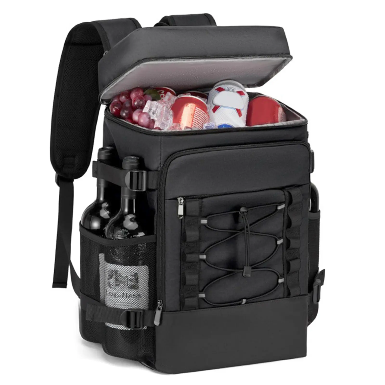 Extra-large Cooler Backpack Lunch Bag & Lunch Box for Men Women, Double Deck & Leakproof Insulated Soft Large Adult Camping Cooler bag for Work, Beach, Picnic, Travelg