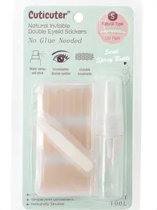 Waterproof Invisible Double Eyelid Tape - 120 Pieces Natural Fiber Eyelid Lifter Strips, Eye Lift Tape for Droopy Lids, Hooded Eyes