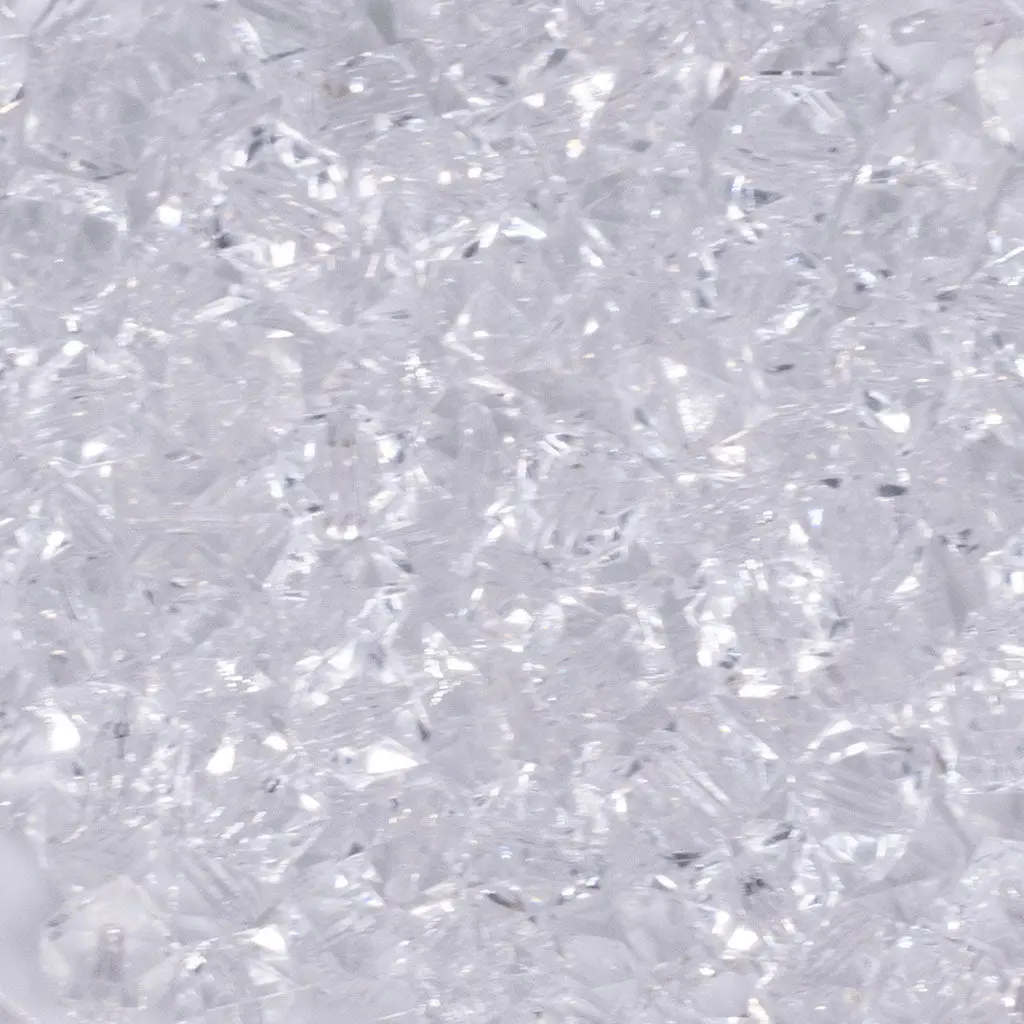 12mm Clear Transparent Cube Faceted Bubblegum Beads