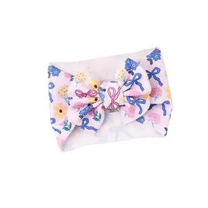 Evie HEADWRAP - Soft Bullet Fabric Baby Headwrap with Pre-Tied Bow for Ages 6 Months and Up