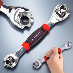 52 in 1 Ratchet Socket Wrench Set, Heavy Duty Wrench, Heavy Duty Ratchets, Multifunctional Car Repair Tool Set, Hand Tool for Home Emergency Repair, Mechanical Repair Accessories