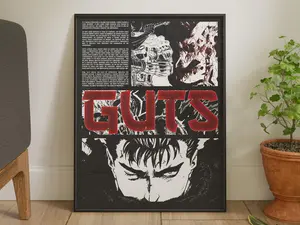 Guts from Berserk  . Wall Hangings, , Museum POSTER UNFRAMED, , Digital Download, , Digital POSTER UNFRAMED