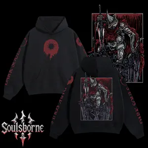 [Soulsborne Style] Vintage Grim Style Abyss Watcher - Dark Souls Unisex Hoodie, Soulsborne Gaming Apparel, Game Shirt, Video Game Clothes, Boy Merch, Gift For Him, Gift For Her, Soulslike Streetwear