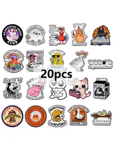 20pcs/set Animal & Cartoon Theme Brooches, Cute Cat Design Pins, Perfect for Dresses and Sweaters, Versatile Fashion Accessory