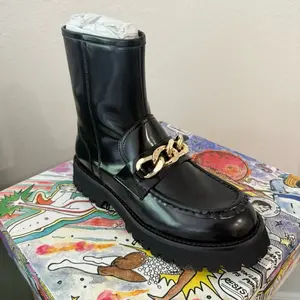 RARE Jeffrey Campbell Recess Ankle Boot Chain-Embellished EU 40, US 9