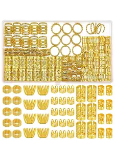 Women's Hair Accessory Set, Loc Hair Jewelry for Braids & Metal Dreadlocks, Snakeskin Design Decorative Clip