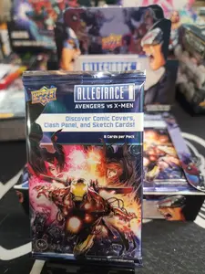 Avengers VS X-Men Allegiance Upper Deck HOBBY Pack! 1 premium insert per pack! Chase Autographs, Original Art Sketches, and Comic Clipping BOOKLETS!