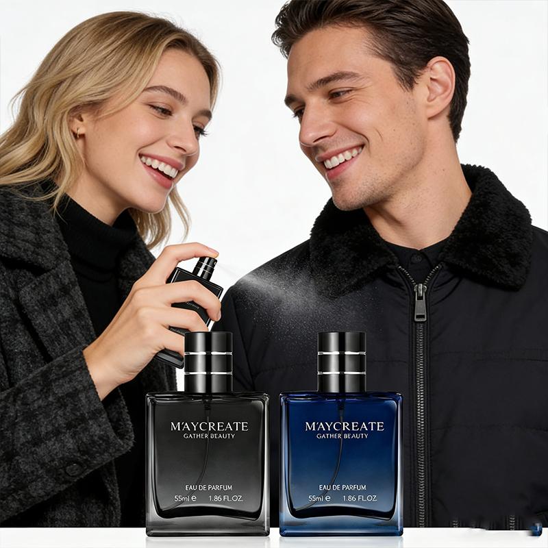 MAYCREATE Men's Azure Sea Salt Eau De Toilette 55ml Freshness Knight Woodsy Deep Scent Marineinous successors Long Lasting Aroma