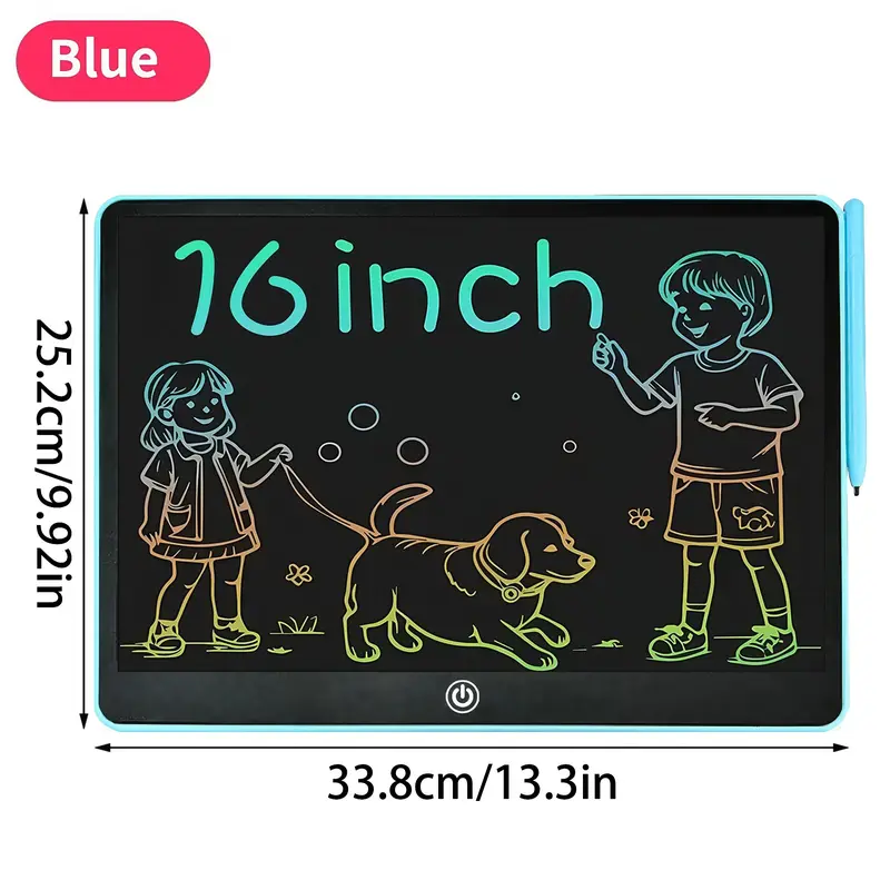 16 Inch LCD Writing Painting Tablet, LCD Writing Tablets, Digital Drawing Tablet, Digital Drawing Pad, Durable Plastic Educational Gift, Ideal Choice for Birthdays, Christmas, Halloween, Suitable for Ages 14+