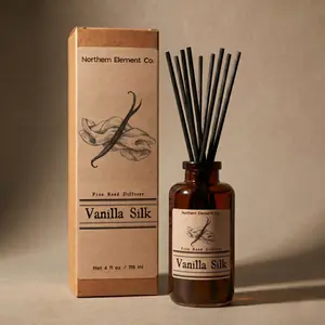 Vanilla Silk - Reed Diffuser 4oz - Linen, Vanilla, Musk