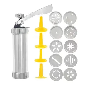 Cookie Press and Icing Set – Churro Maker with Multiple Discs and Tips