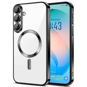Entronix [Magnetic] Case Compatible with Galaxy S26 Plus - [Clear Back] Luxury Glossy Cover